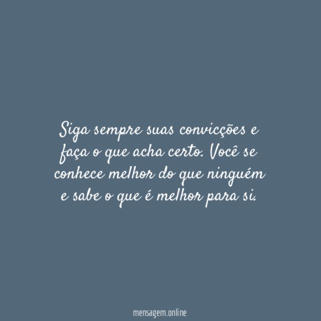 Confie em si mesmo