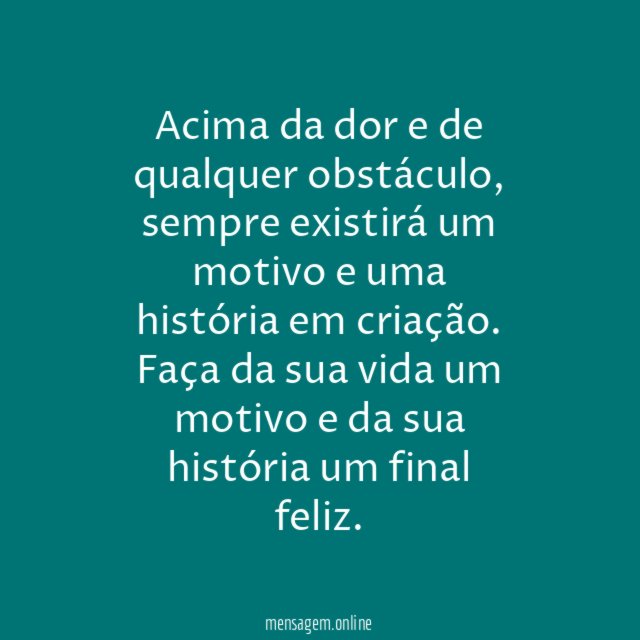 Acima de tudo