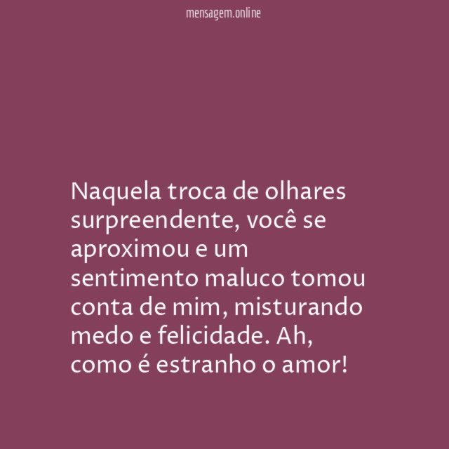 Troca de olhares