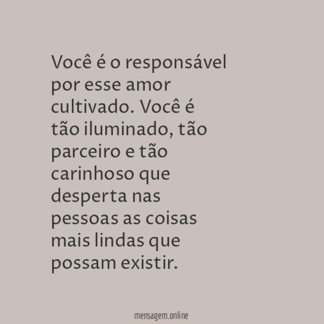 Você é responsável