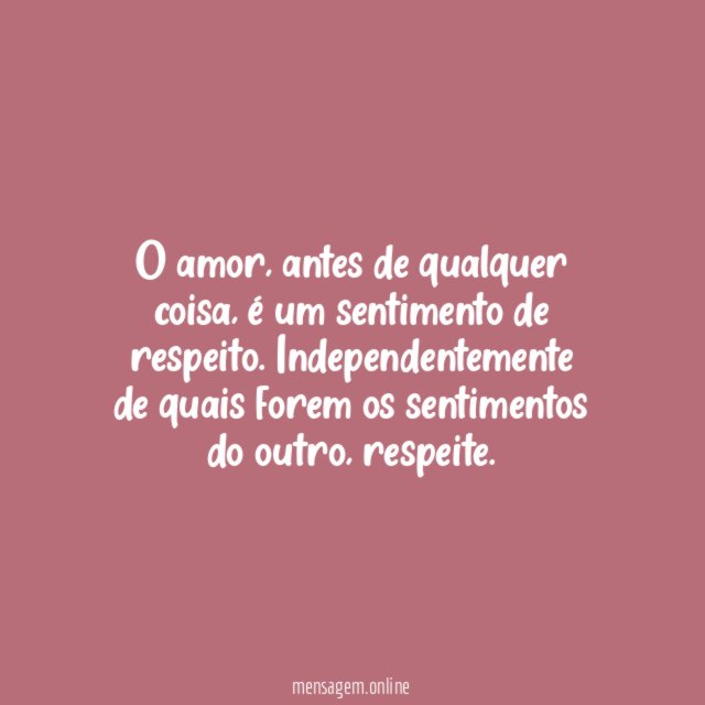 Sentimento de respeito