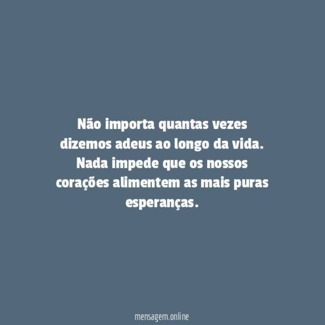 Puras esperanças