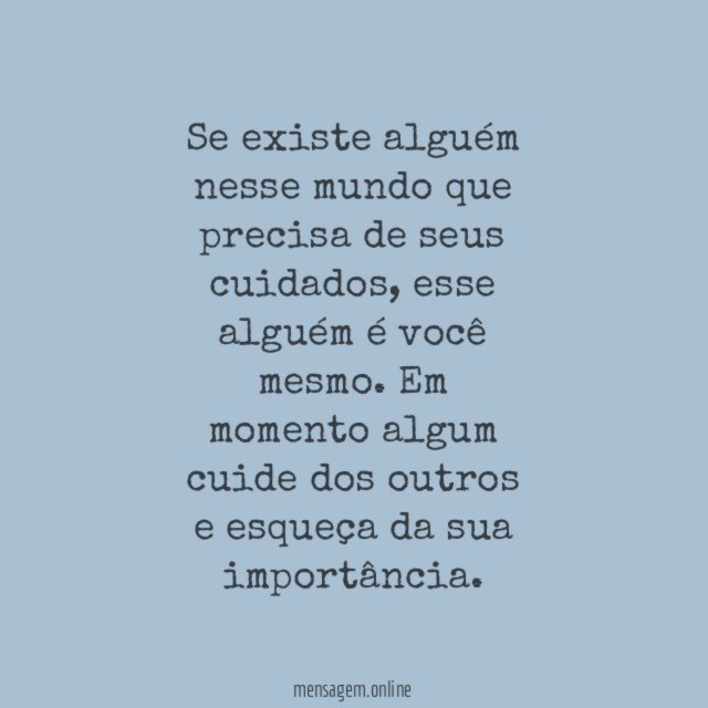 Cuide de você