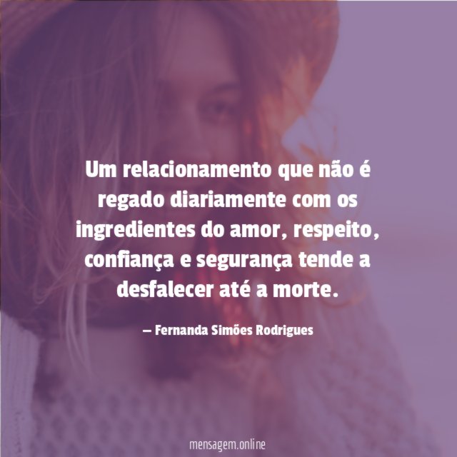 Um relacionamento que não é regado diariamente com os ingredientes do amor