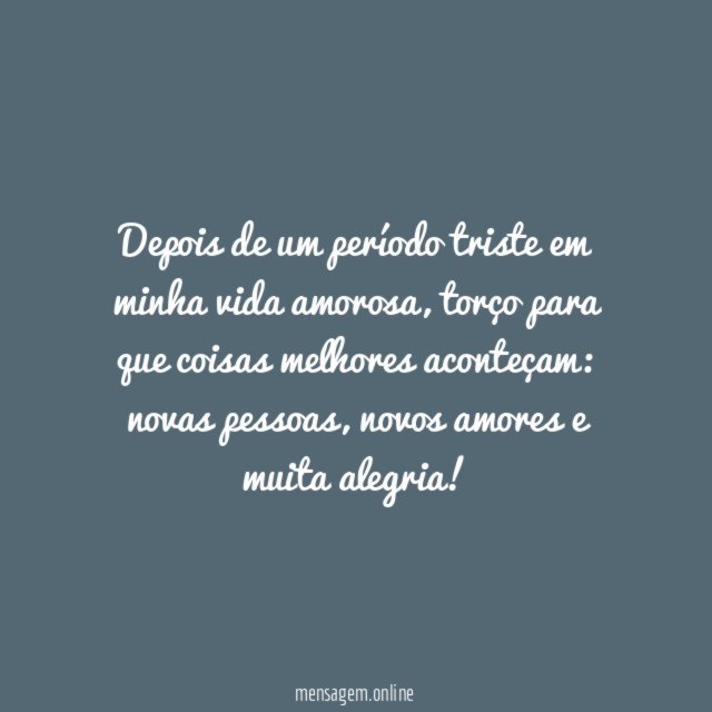 Vida nova no amor