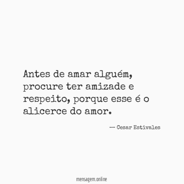 Antes de amar alguém