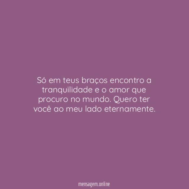 Viver em seus braços