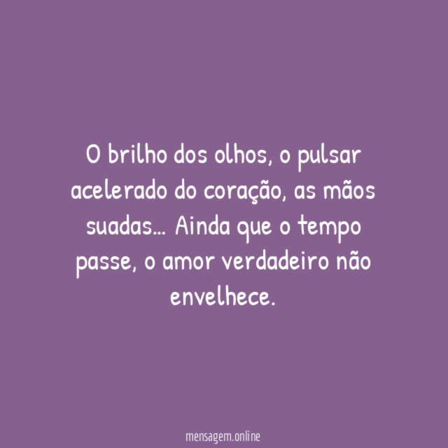 Amor que não envelhece