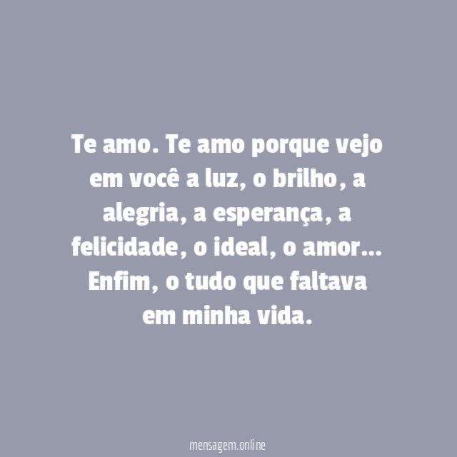 Te amo