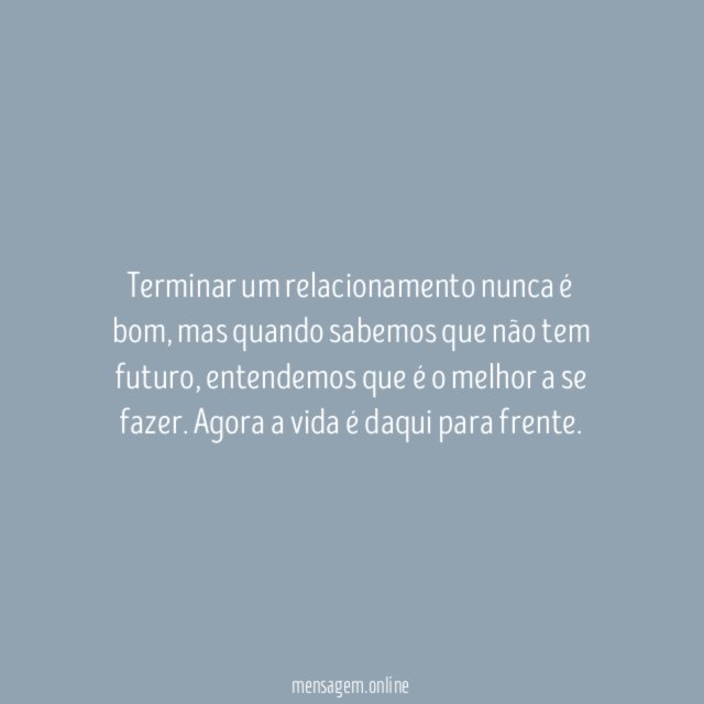 Daqui para frente