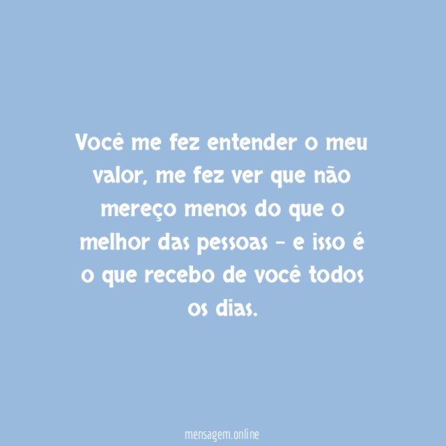 Aprendi a me valorizar 