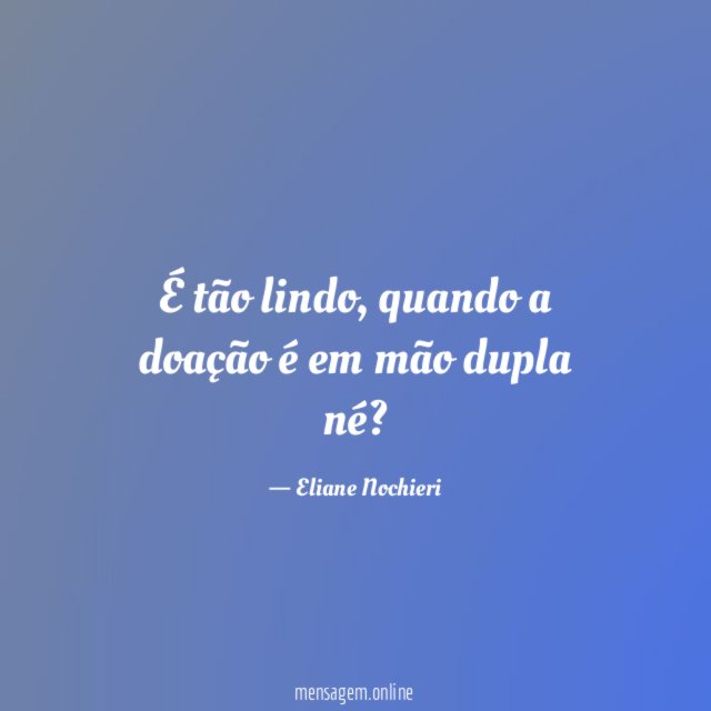 É tão lindo