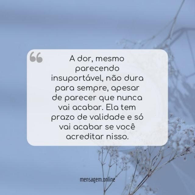 Não dura para sempre