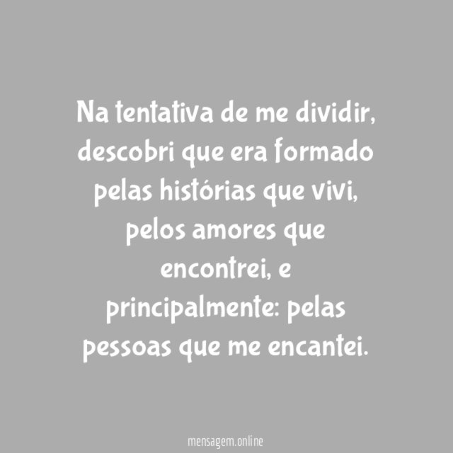 Quem me encantou