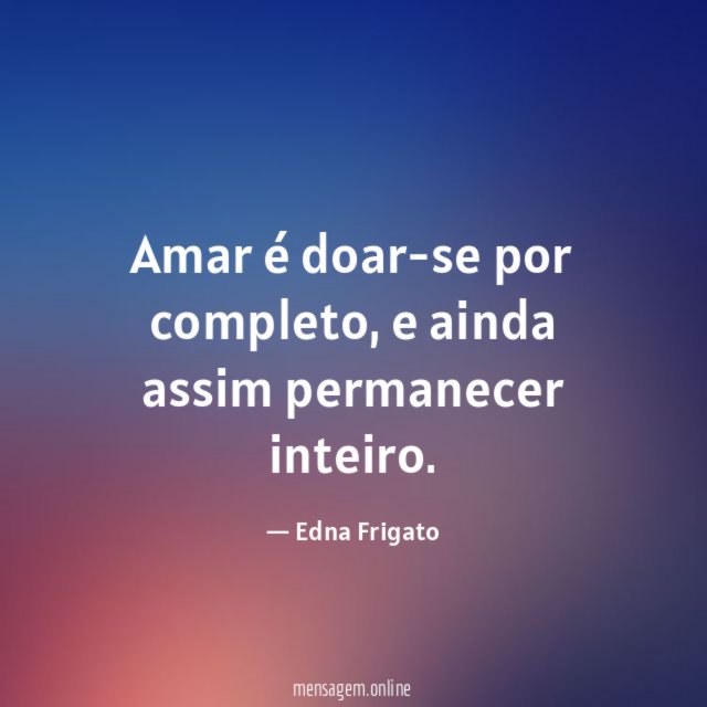 Amar é doar-se por completo
