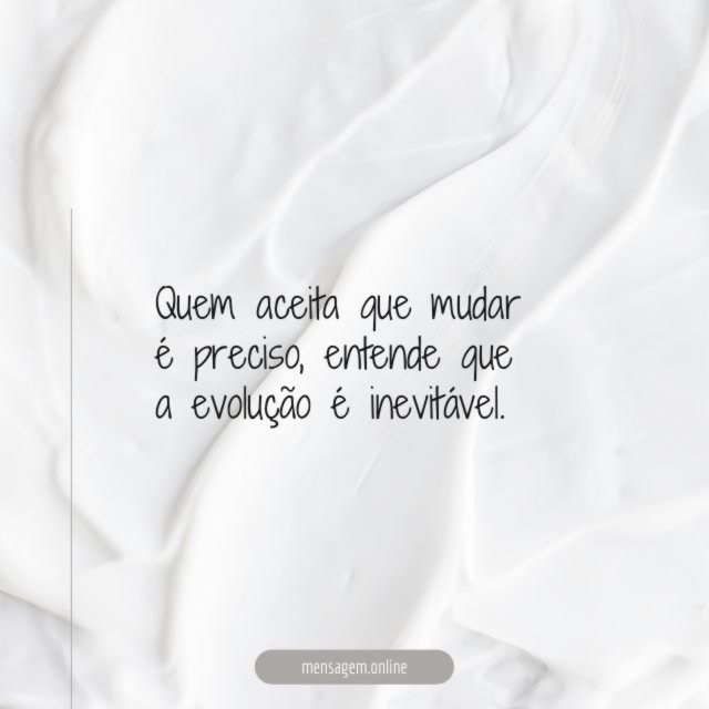 Evolução inevitável