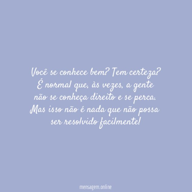 Conheça-se