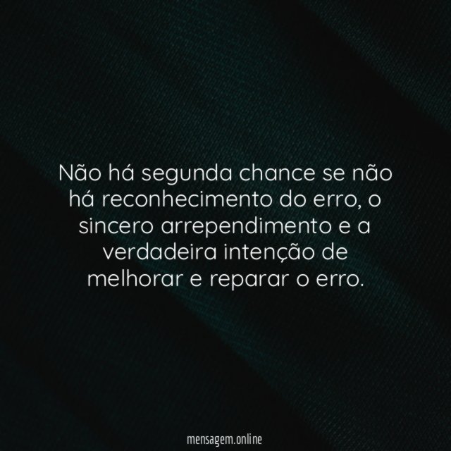 Reconhecendo o erro