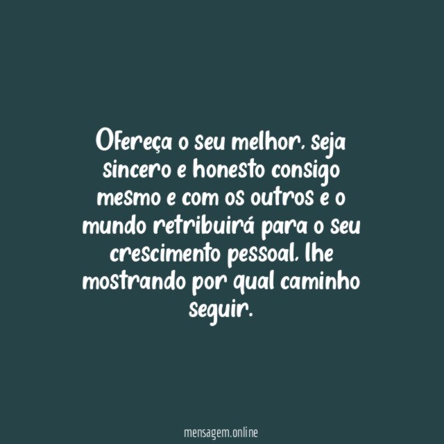 Crescimento Pessoal