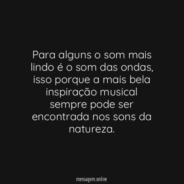 Sons da natureza