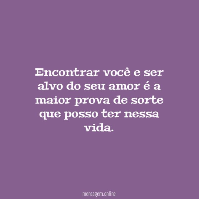 Você