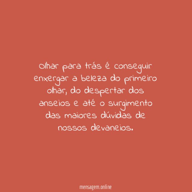 Olhar para trás