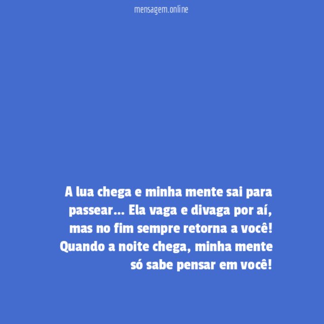 Minha mente só pensa em você