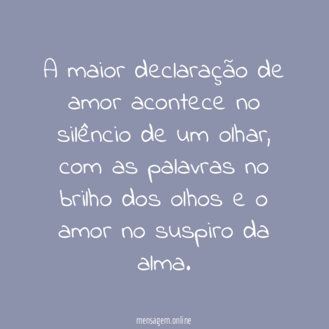 Declaração de amor