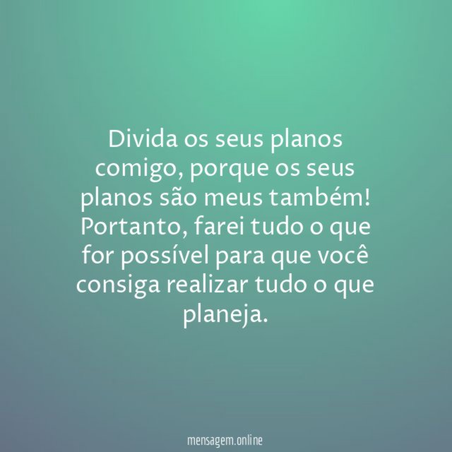 Quais são seus planos para a próxima semana?
