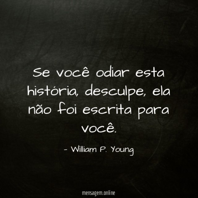 Se você odiar esta história