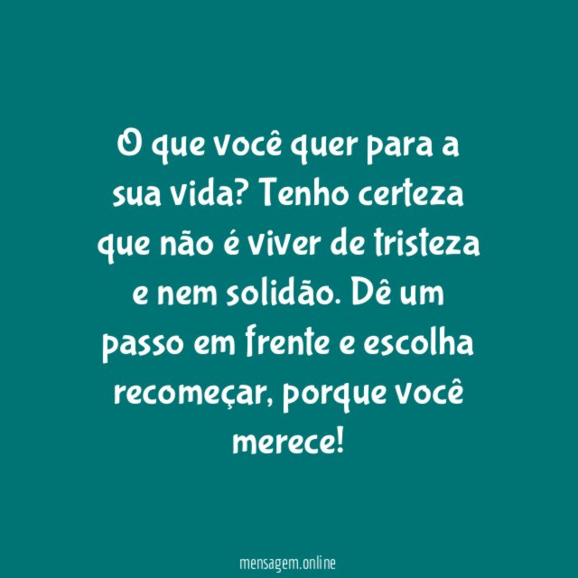 Você quer?