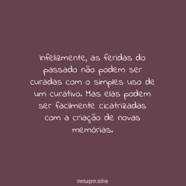 Feridas do passado