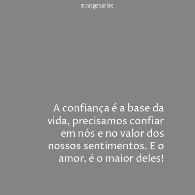 Valor dos sentimentos