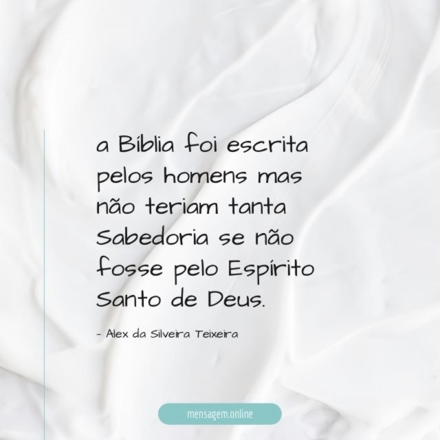 a Bíblia foi escrita pelos homens mas não