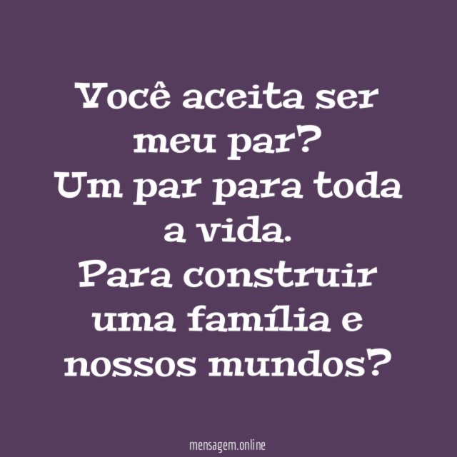 Você aceita