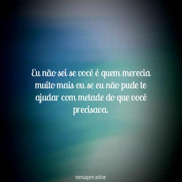 Eu não sei
