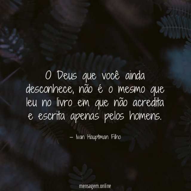 O Deus que você ainda desconhece