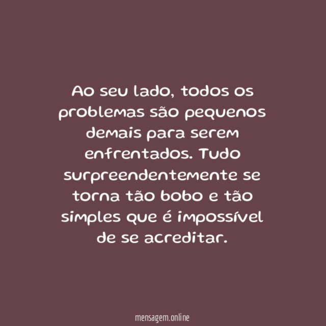 Tudo parece pequeno