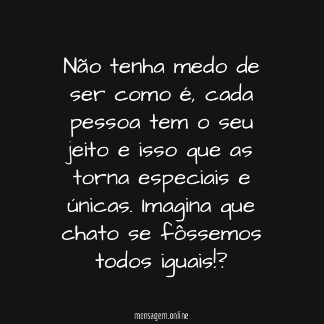 Somos seres únicos