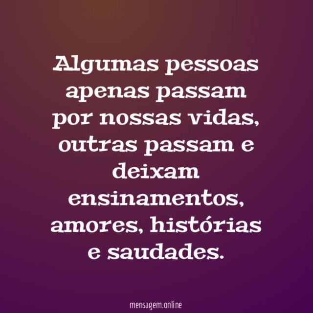 Pessoas que passam