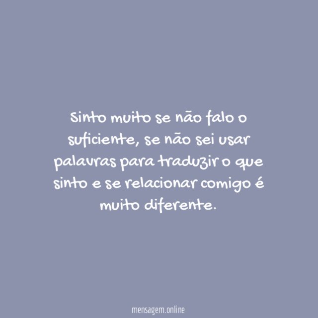 Não sei usar palavras