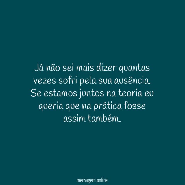 Perdi as contas