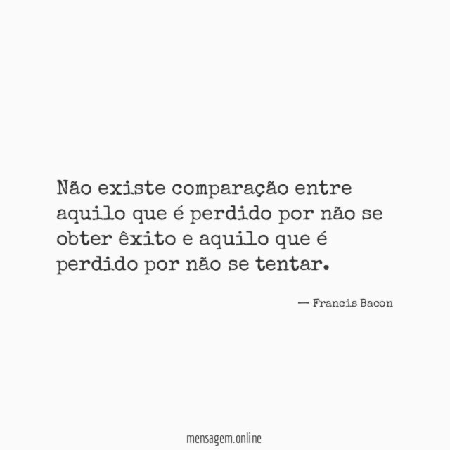 Não existe comparação entre aquilo que é perdido
