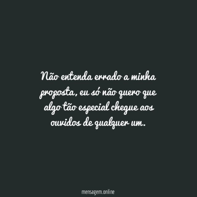 Não me leve a mal