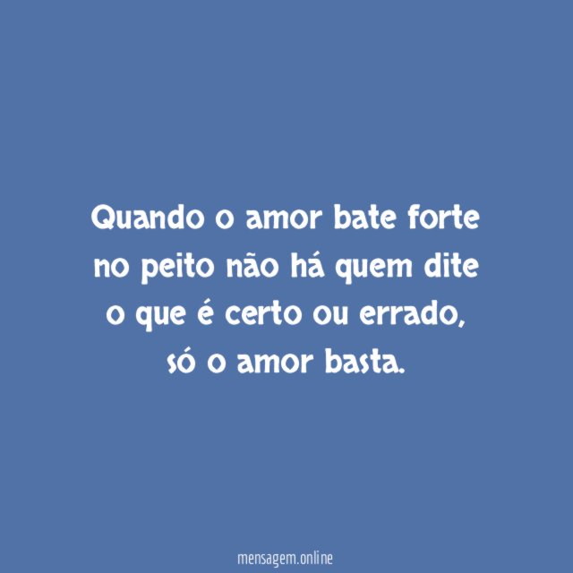 Amor basta
