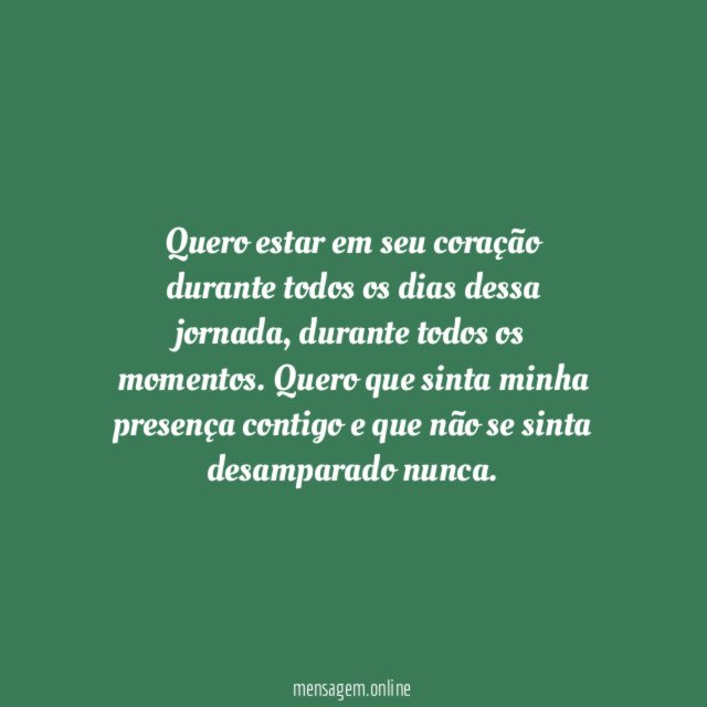 No coração