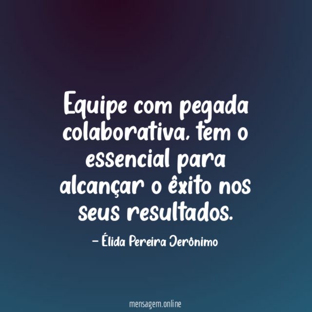 Equipe com pegada colaborativa