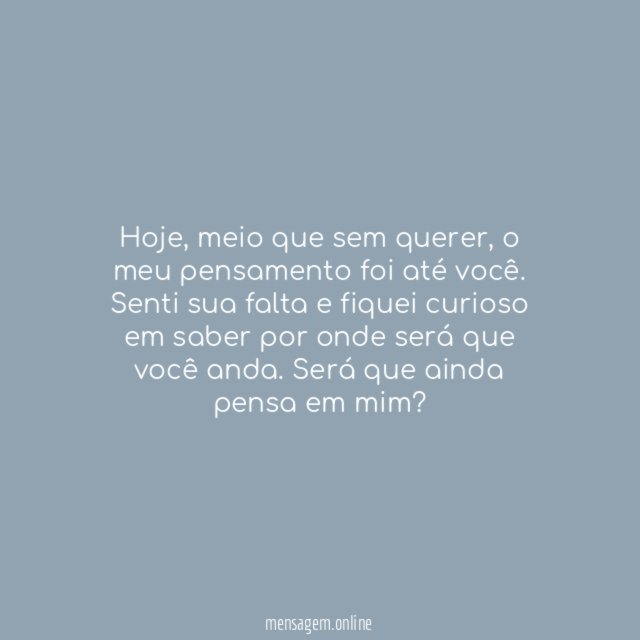 Por onde anda?