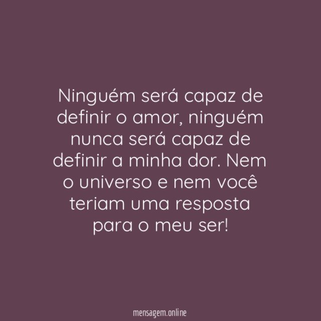 A dor é minha