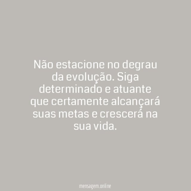Siga em frente!